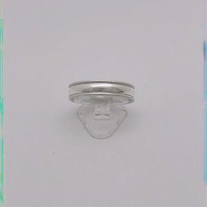 Sterling Silver Men’s Milgrain Wedding Band (5mm)